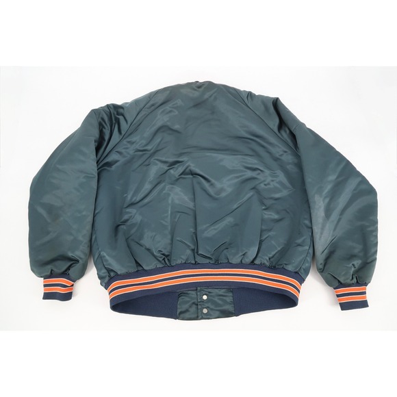 Vintage Auburn Tigers Satin Chalk Line Jacket‎ Retro Bomber 80s Mens Size XL - Picture 8 of 10